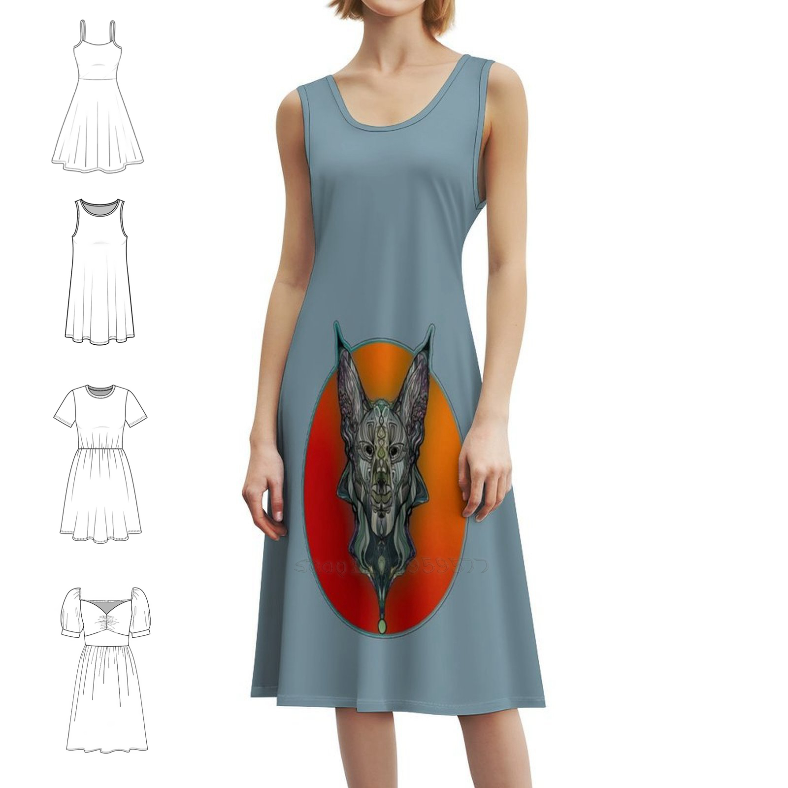 Korean Women Lifestyle - Caracals Korean Style Casual Dress For