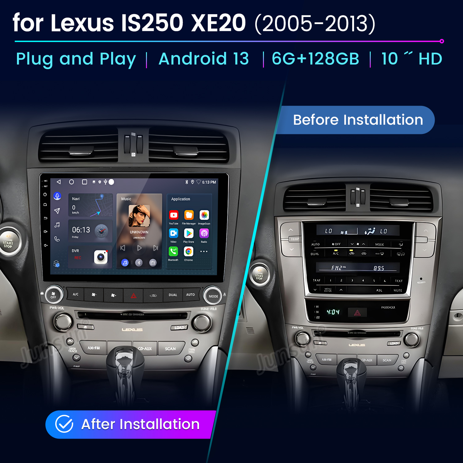 Junsun AI Voice Car Stereo Rad - Korean Lifestyle Video recension och pris