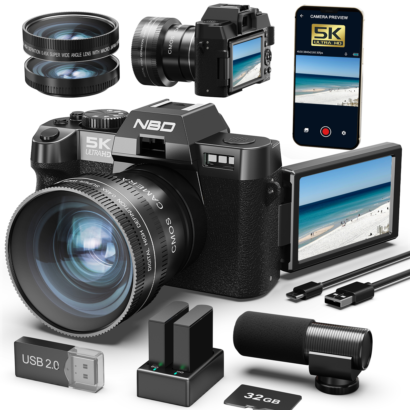 NBD Digital Cameras 5K&48MP Ph - Korean Lifestyle Video recension och pris