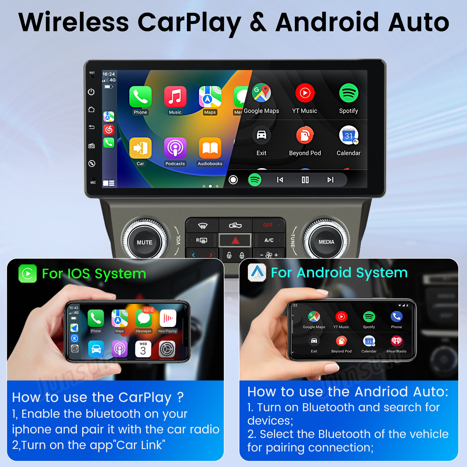 Junsun AI Voice Car Stereo Rad - Korean Lifestyle Video recension och pris