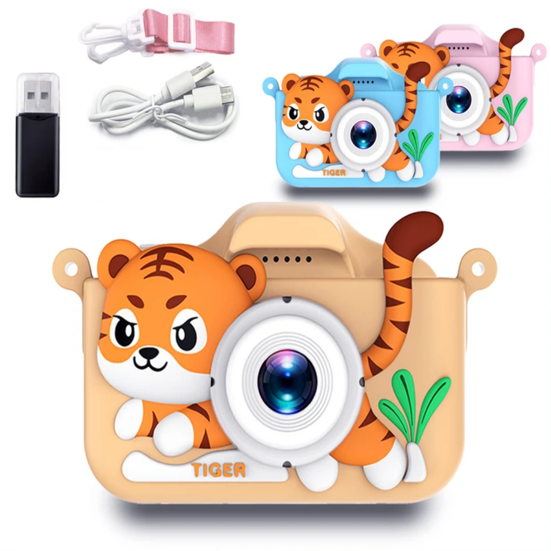 Kids Mini Camera Cartoon Tiger - Korean Girl Lifestyle recension och pris