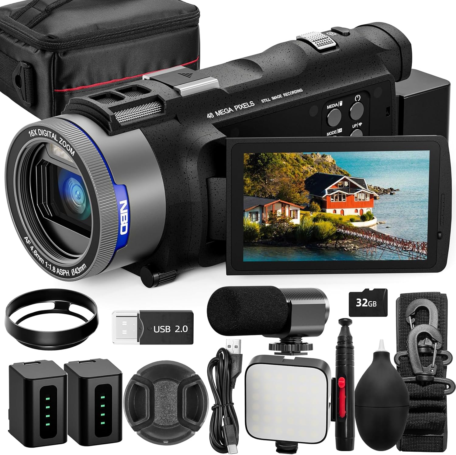 NBD 4K Camcorder Video Camera  - Korean Lifestyle Vlogs recension och pris