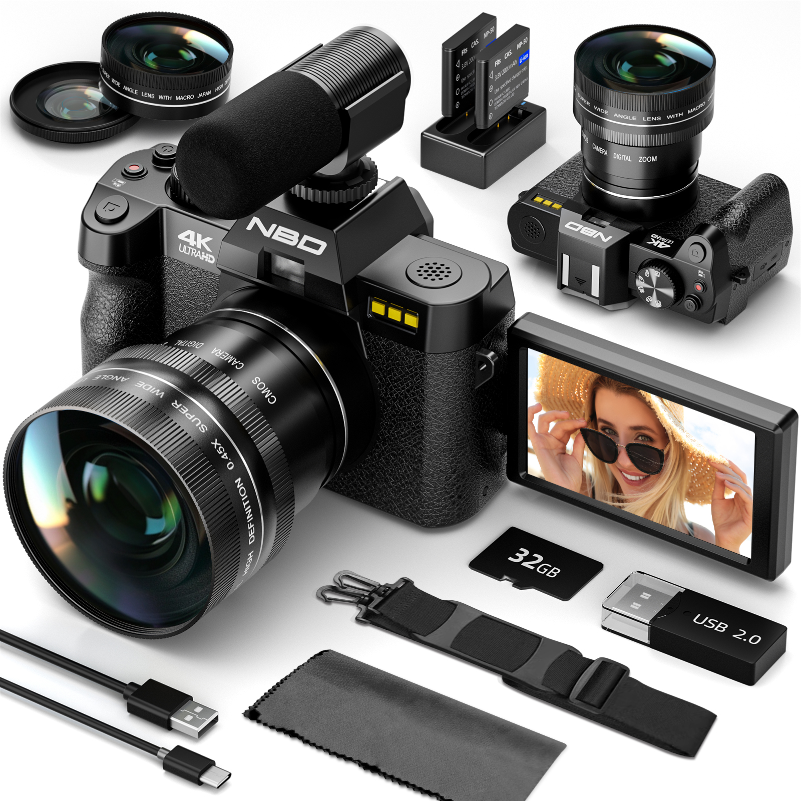 NBD 48MP 4K Digital Camera S10 - Korean Girl Lifestyle recension och pris