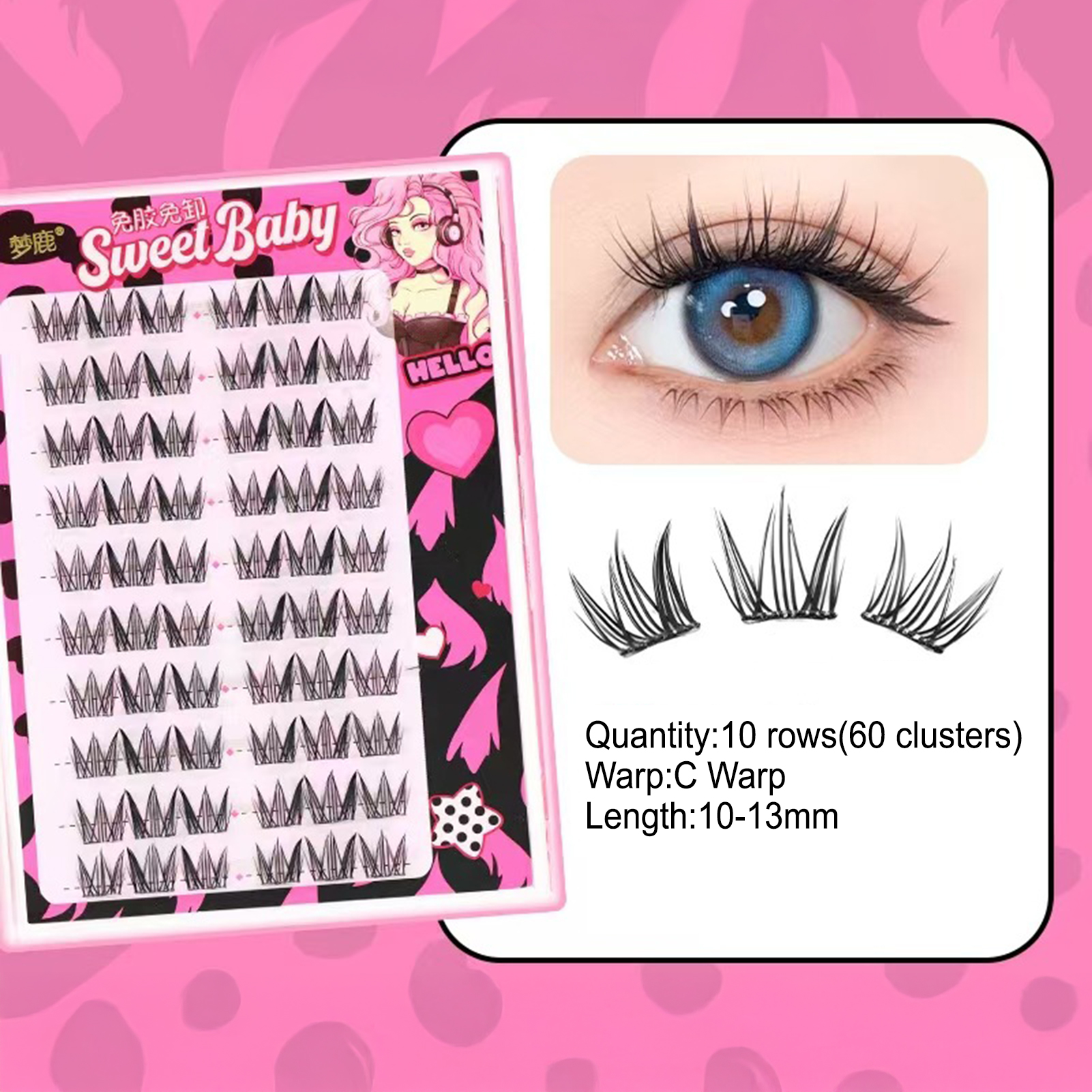 Women DIY Curling Eyelash Clus - Korean Women Lifestyle recension och pris