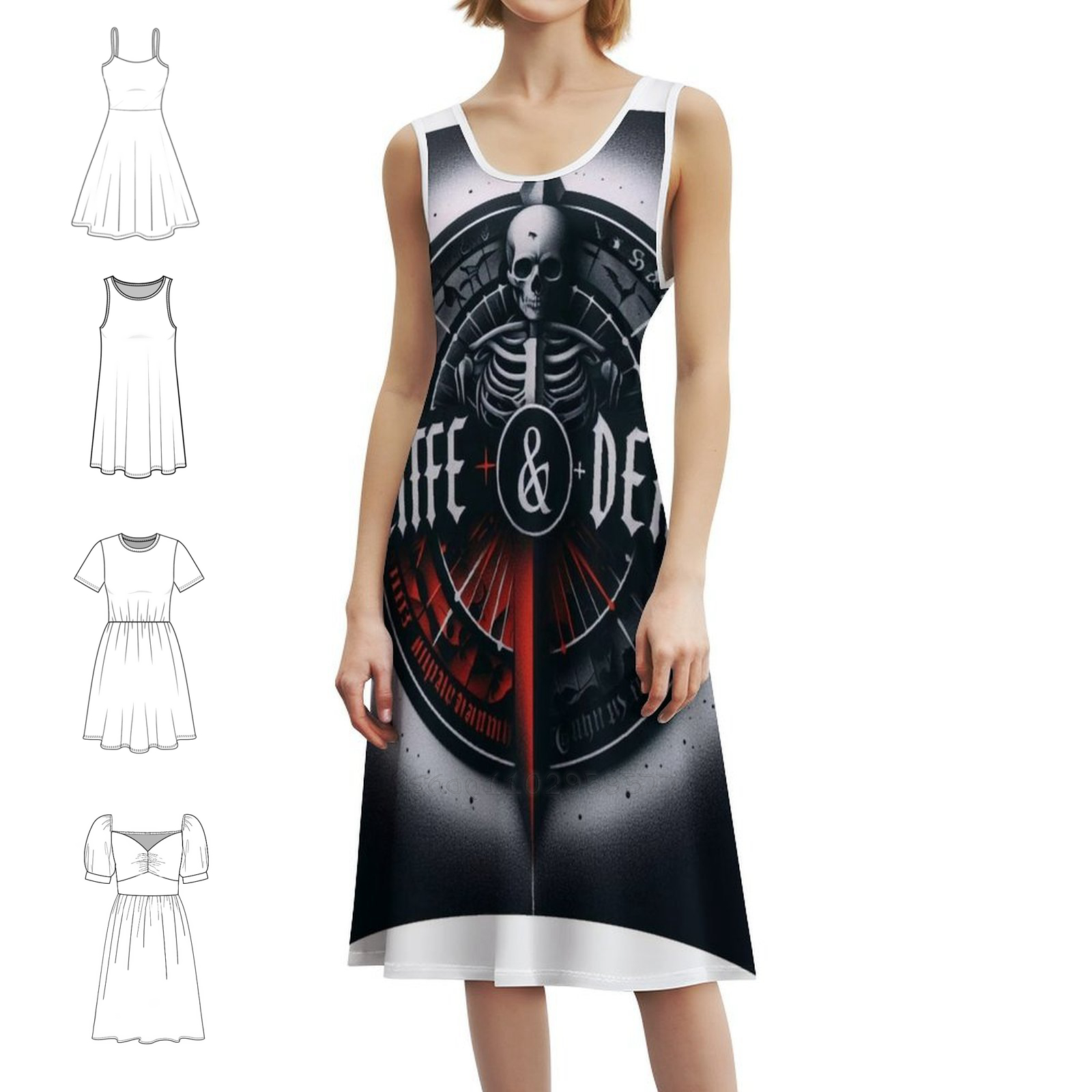 Death Korean Style Casual Dres - Korean Women Lifestyle recension och pris