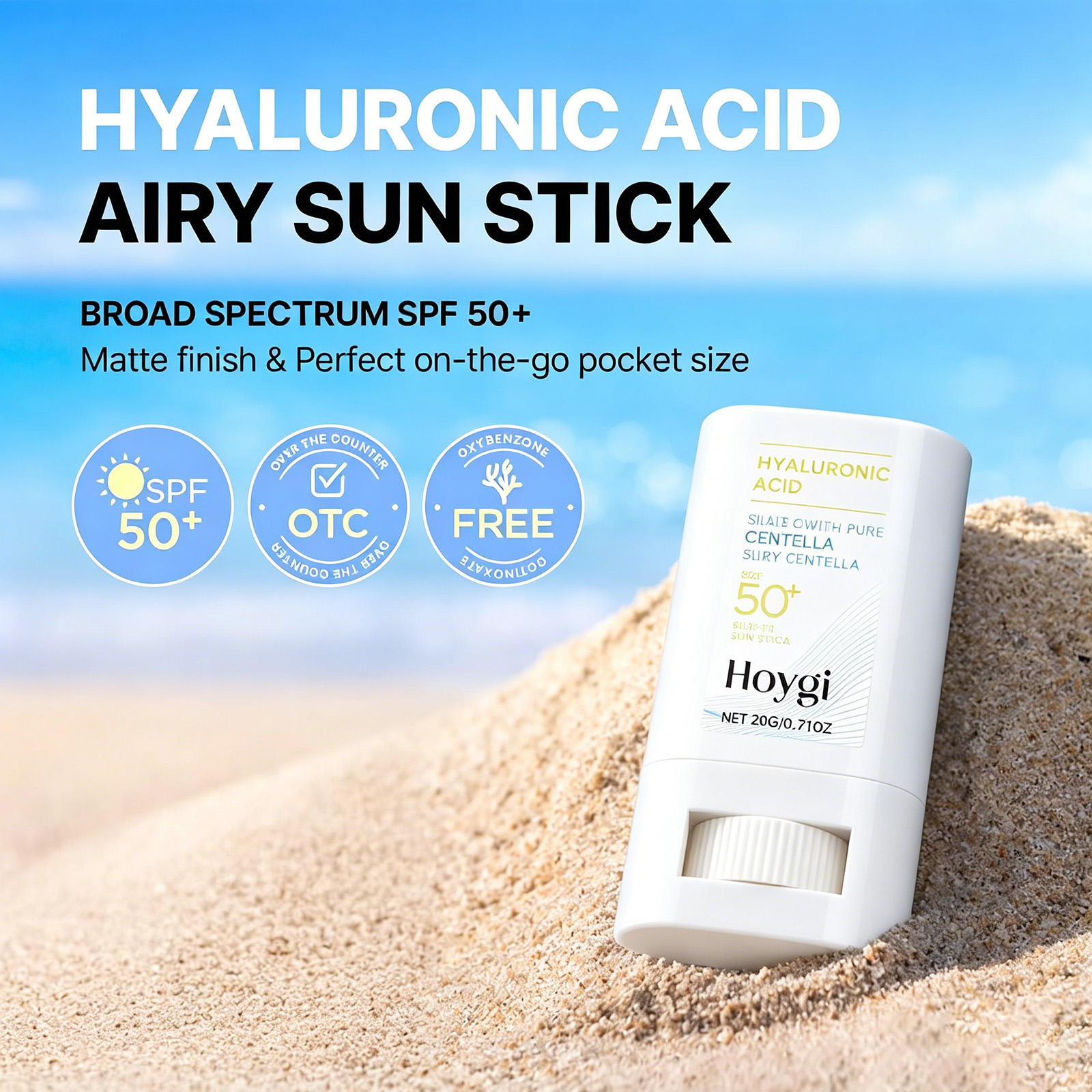 Hyaluronic Acid Watery Sun Sti - Sunstick Korean Spf recension och pris