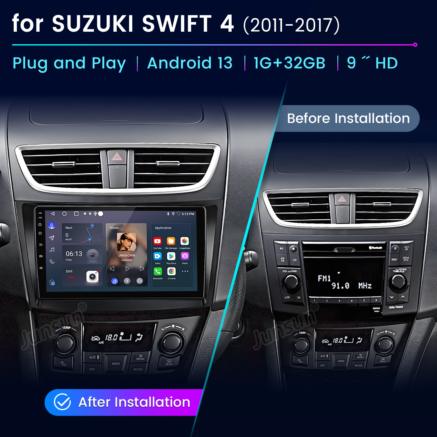 Junsun AI Voice Car Stereo Rad - Lifestyle Of Korean recension och pris