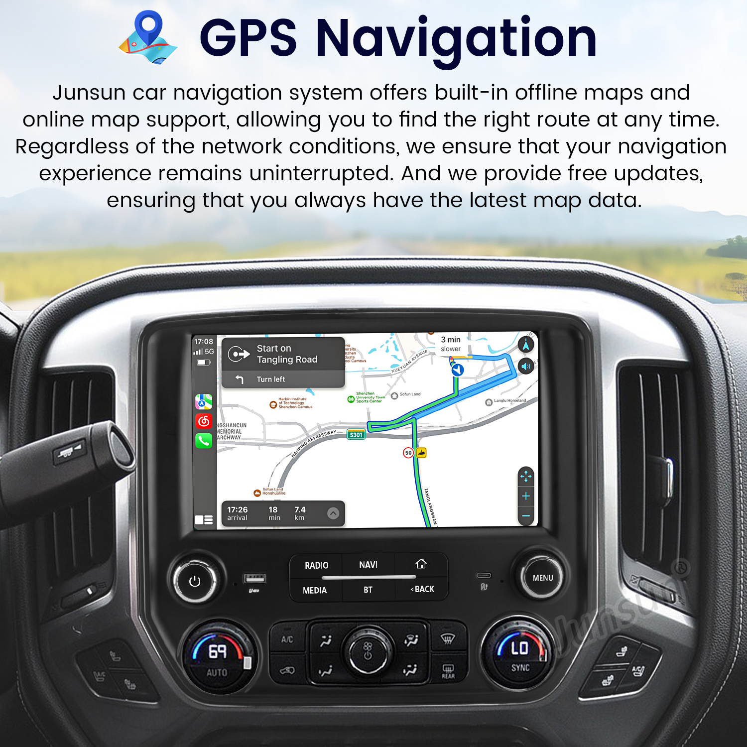 Junsun AI Voice Car Stereo Rad - Korean Lifestyle Video recension och pris
